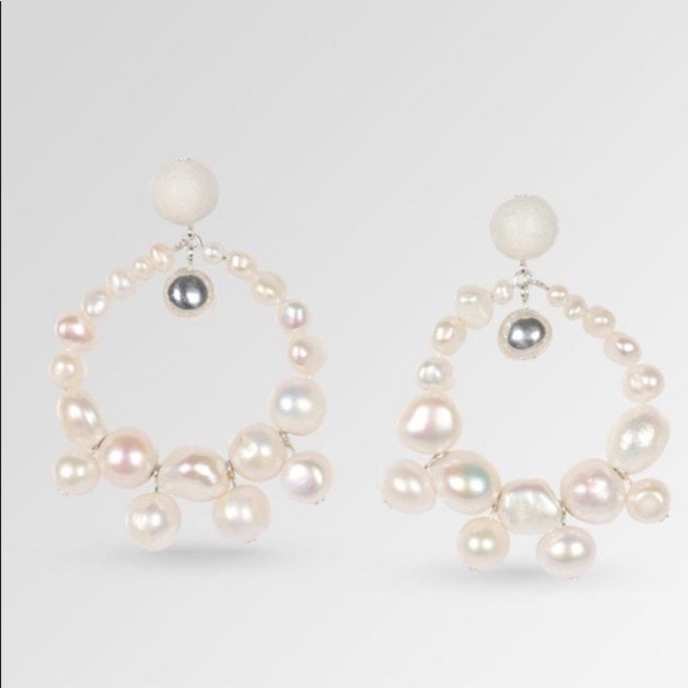 PEARL GARDEN BALL EARRINGS